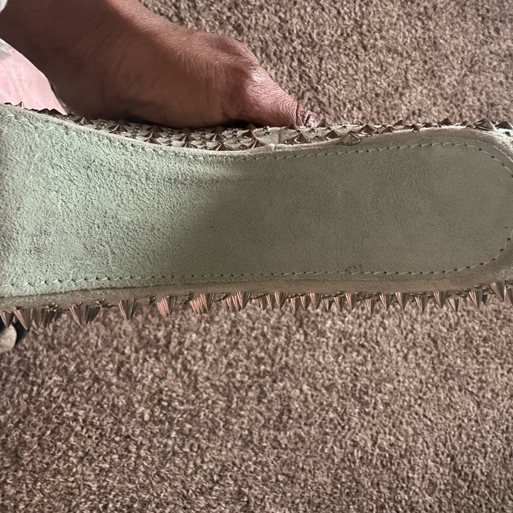 Jeffrey Campbell Studded Platform Wedges - Light Green - Picture 3 of 5